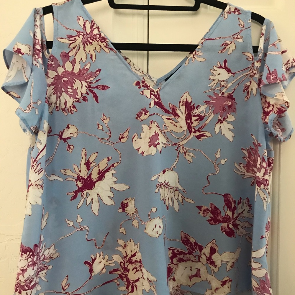 a.n.a. A New Approach Cold Shoulder Blouse